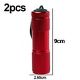 thumbnail image 2 of Rubber Coated Small Flashlights with Straps Portable Handy Lights for Camping Hiking, 2 of 5