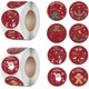 thumbnail image 1 of SZTXJ 1000 Pieces Christmas Gift Tags, Self Adhesive Christmas Tags, 1.5 Inch Christmas Tags, Christmas Tree, Santa Claus, Christmas Elk, Christmas Be, 1 of 5