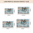 thumbnail image 5 of Turquoise Beach Door Mat Indoor Outdoor, Coastal Starfish Retro Wooden Plank Non Slip Welcome Mat with Rubber Backing, Absorbent Fabric Front Door Mats Entryway Rug for Home Patio Entrance 18"x30", 5 of 9