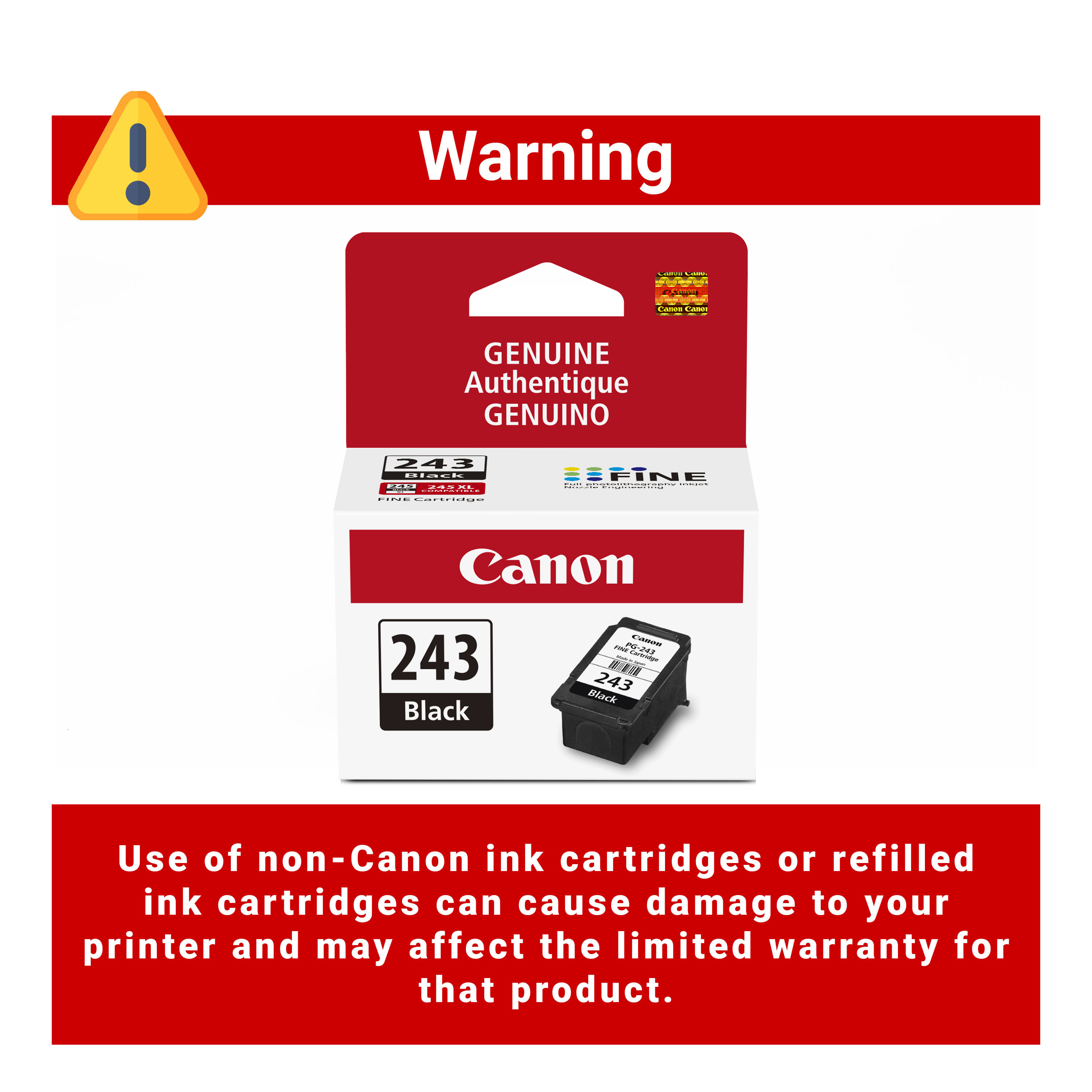 Canon PG-243 Black Ink Cartridge photo 3