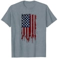 thumbnail image 4 of Levmjia Womens Top Fashion Printed T-Shirt Short Sleeve Round Neck Casual Independence Day Comfortable Blouse Vacation Daily Wear, 4 of 5
