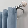 thumbnail image 2 of Lumi 72 in. - 144 in. Telescoping 1 in. Single Curtain Rod Kit in Brushed Nickel with Shell Ball Finial, 2 of 5