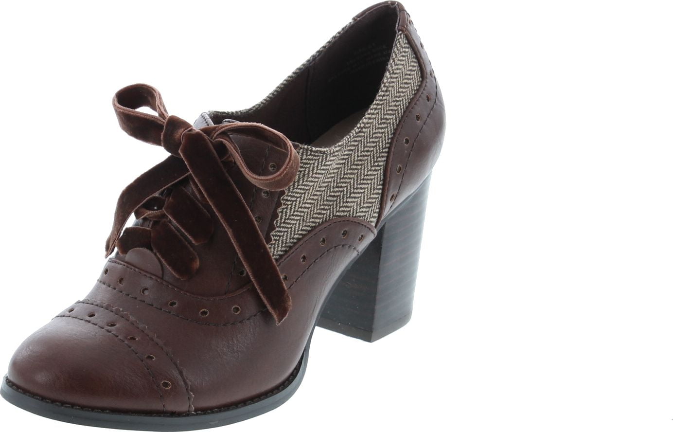 Restricted Womens Tustin Oxford Pumps Shoes, Brown, 6
