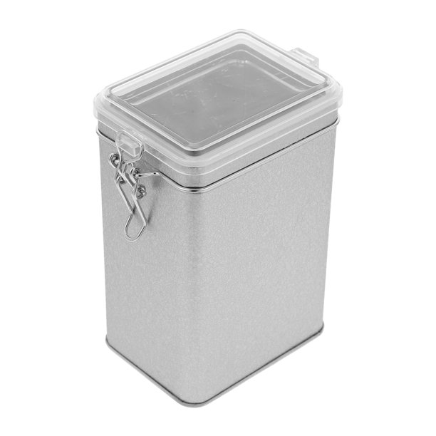 Recipiente hermético para granos de café con tapa, de hojalata, para almacenar granos de café, té, galletas y especias, recipiente multiusos para alimentos de cocina