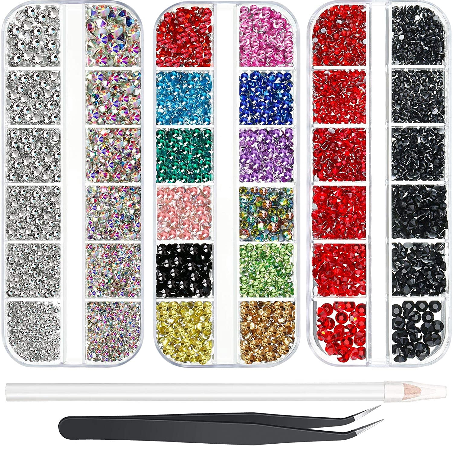 Papercraft 1440 4mm ss16 Crystal Clear Glass Flatback RHinestones High ...