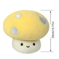 thumbnail image 2 of FOCUSNORM Cute Mushroom Plush Toy Soft Throw Pillow Plushies Stuffed Mushroom, 2 of 6