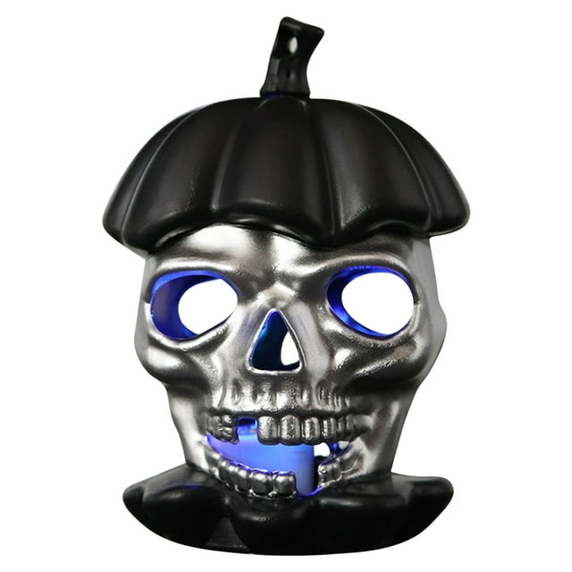 2pcs Halloween Candle Lamp Colorful LED Pumpkin Head Night Light Hanging For Party Outdoor Halloween