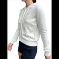 thumbnail image 2 of Sudadera de Punto Corta con Cremallera para Mujer, Sudadera con Capucha para Otoño e Invierno, Abrigo Estilo Y2K de los Años 90, Ropa de Calle. L, 2 of 7