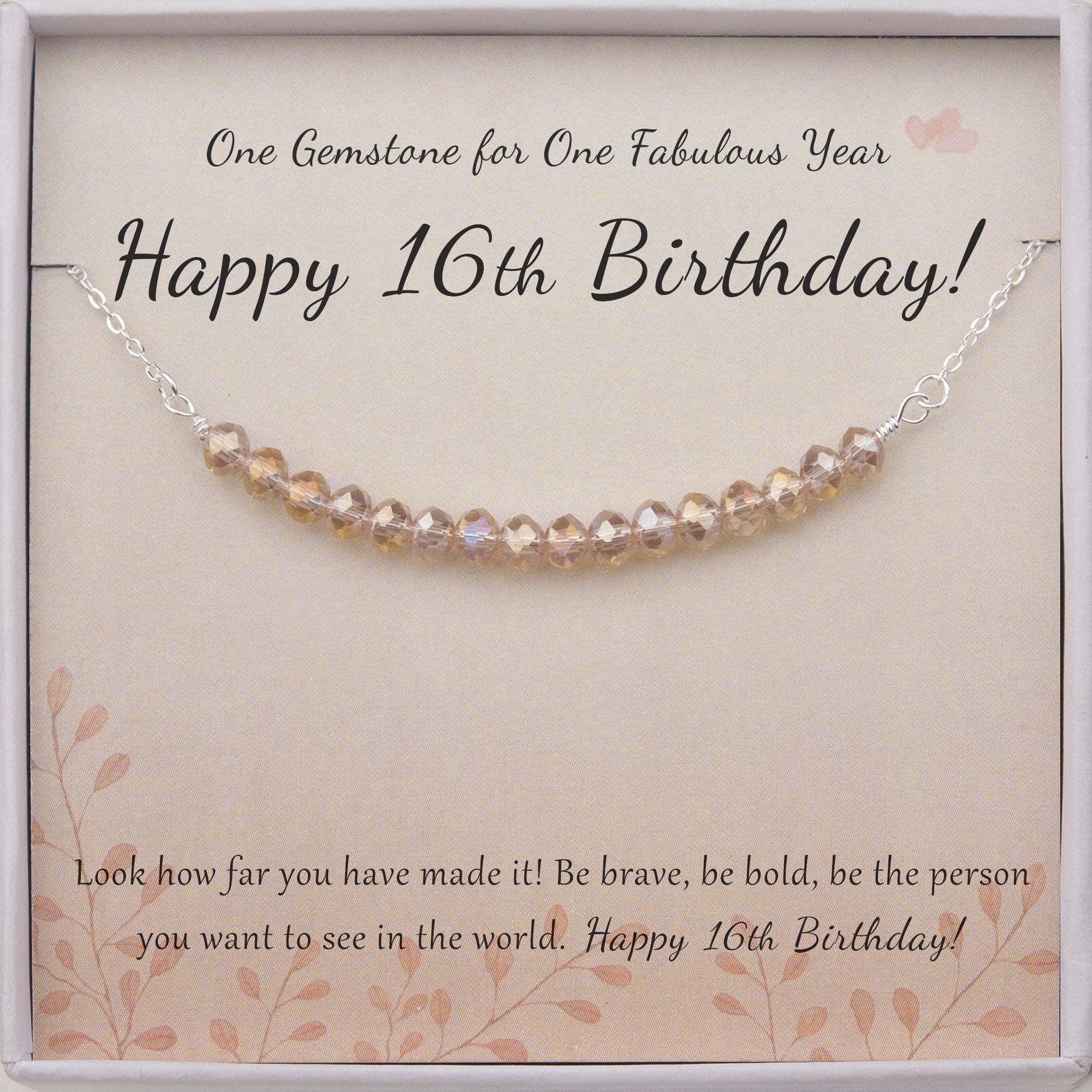 Anavia 16th Birthday Gift for Daughter, Niece 16th birthday gift, 16 Beads Granddaughter 16th Birthday