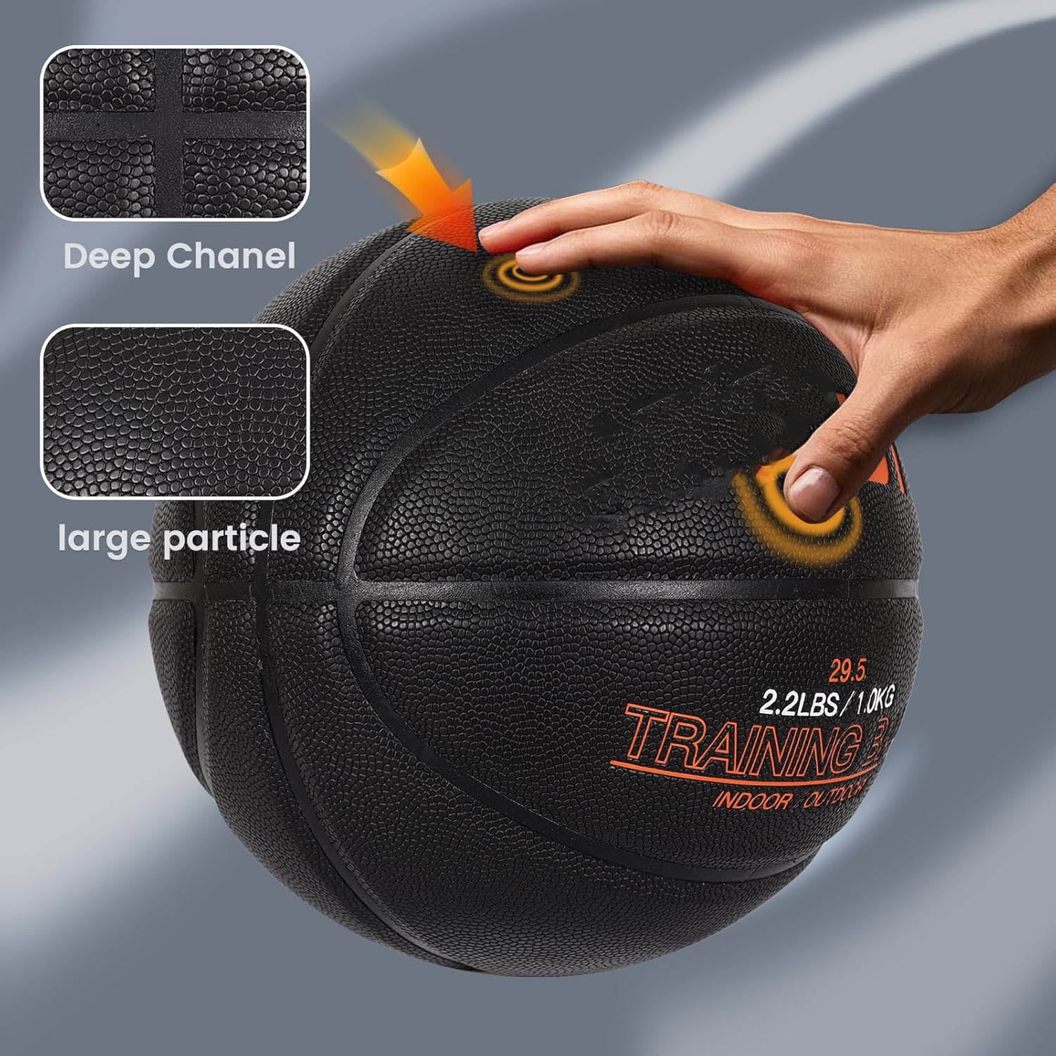 Weighted Heavy Basketball Training Equipment for in& Outdoor Improving Dribble Up Handling Dribbling, Passing&Rebounding Skills Weighted Training Basketballs