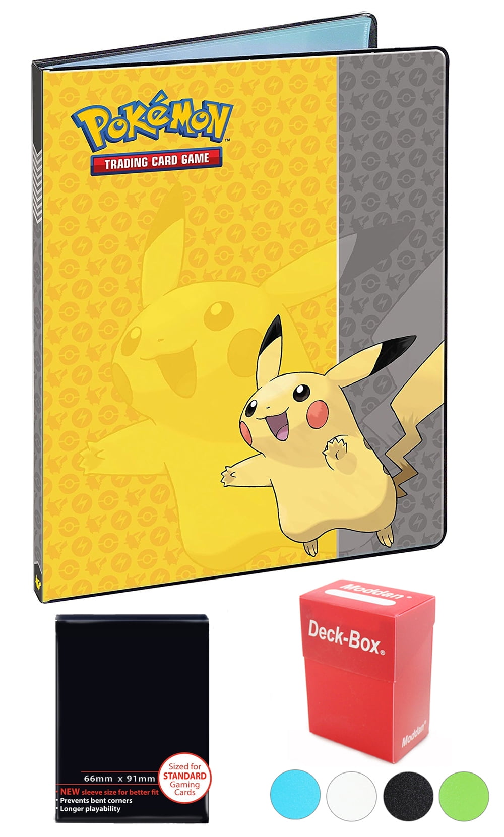 Pokemon Binder with Sleeves 9 Pocket Pikachu Pokemon Album, 50