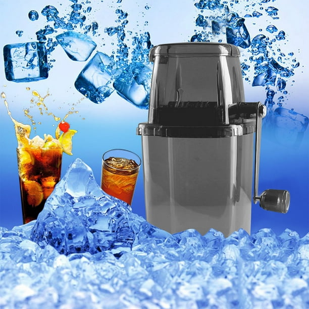 Herramientas y mejoras para el hogar Trituradora de hielo manual para el hogar Máquina de hielo raspado manual multiusos transparente Una picadora