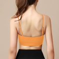 thumbnail image 5 of Womens Bras Sports Bra Vest Push-Up Yoga Fitness Sports Bra With Removable Chest Pad Wireless Bra Orange XL, 5 of 6