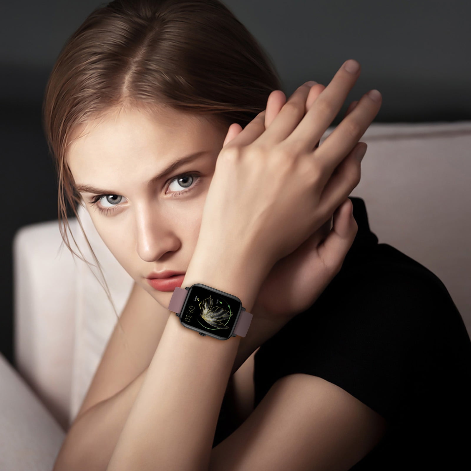 Gnobogi Smart Watch Smart Watch,Fitness Watch With Heart Rate And Sleep Monitor,With IP67 Water