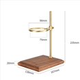 thumbnail image 2 of 3X Soporte para Cafetera con Base de Madera Soporte de Filtro de de Estante de Ajustable para Elaboración Manual de Madera de Nogal, 2 of 5