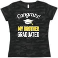 thumbnail image 3 of Inktastic Congrats My Brother Graduated with cap Women's T-Shirt, 3 of 5