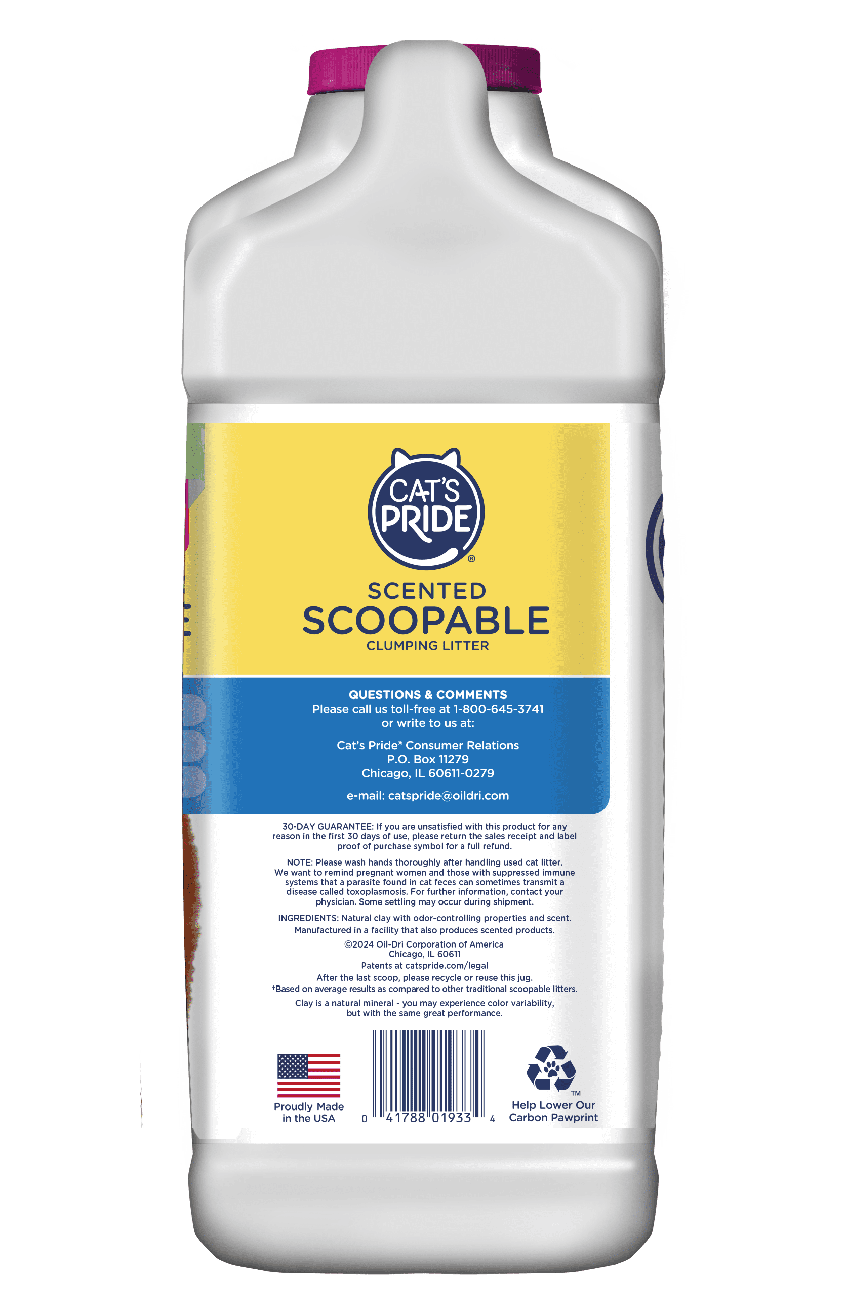 Cat's Pride Scented Scoopable Cat Litter, 12 lb Jug - product image