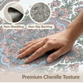 thumbnail image 6 of ODIKA 6'x9' Washable Area Rug Easy Care, Non-Shedding, Vintage Oushak Whimsical Blush Dorm Pastel Nursey Pink Refined Structured for Queen Size Bedroom Under Bed Master Suite, 6 of 7