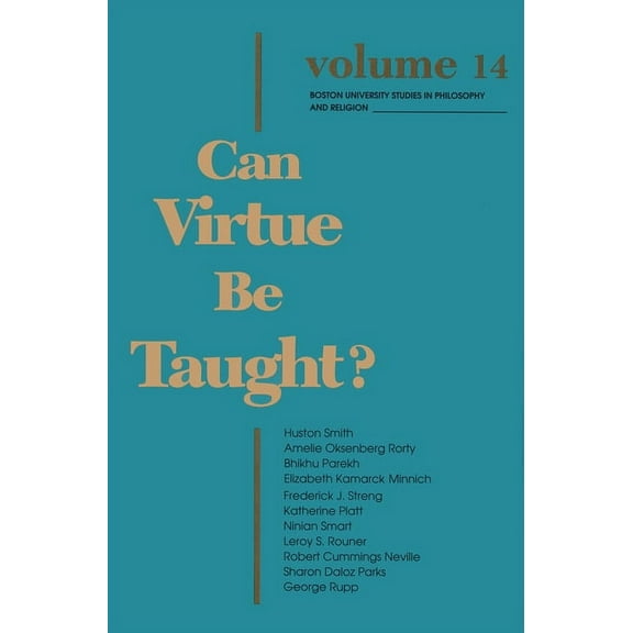Boston University Studies in Philosophy  Can Virtue Be Taught?, Book 14, (Hardcover)