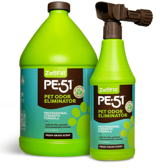 Kit Eliminador de Olores Zeofill PE-51 para Patio Galón y Rociador