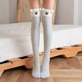 thumbnail image 2 of Womens Thigh High Socks Cartoon Fuzzy Sock Winter Warm Over Knee High Sock Home Thigh-High Warm Sock Leggings, 2 of 8