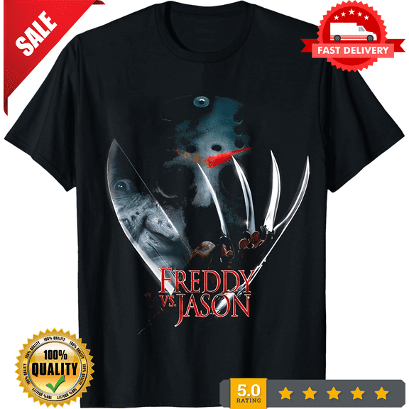 Freddy VS. JASON - MASK BLACK T-Shirt Small, LIMITED EDITION-TH66444