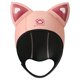 thumbnail image 4 of Gorro de neopreno con orejas de gato para buceo, para la cabeza y natación Rosa, 4 of 9