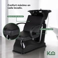 thumbnail image 4 of Lavacabezas Con Tarja Abatible Manguera y Monomando Sillón Silla Barbero Para Estética Barbería KingsHouse negro, 4 of 8