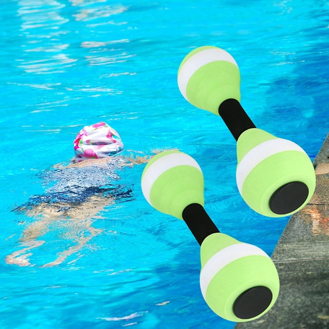 Pesas acuáticas Agua Acuático Fitness Barbells Deportes acuáticos Herramienta de fitness Portátil Ligero Agua Ejercicio aeróbico para entrenamientos verde y