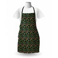 thumbnail image 3 of Cactus Print Apron, Colorful Layout of Different Shapes of Cacti with Flowers, Unisex Kitchen Bib with Adjustable Neck for Cooking Gardening, Adult Size, Charcoal Grey Multicolor, by Ambesonne, 3 of 4