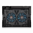 thumbnail image 4 of Adjustable Laptop Cooling Stand with Multi-Speed Fan & Temperature Monitoring, Foldable Laptop Riser Base with Ergonomic Height Settings, Portable Cooler Stand for 10-17 Inch Laptops, 4 of 7