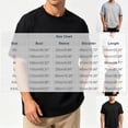 thumbnail image 3 of Oversized T Shirts for Men Vintage Basic Tees Loose Fit Crewneck Breathable Shirts Workout Cotton Tshirt Tops White, 3 of 5