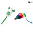 thumbnail image 1 of 2 Pcs Jouet Souris pour Chat Interactif Créatif Adorable Jouet pour Chat à l'Herbe à Chat Jouet à Mâcher pour Chat, 1 of 10