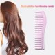 thumbnail image 1 of Peine De Peluquería Peine de peluquería galvanoplastia cepillo de pelo peines de dientes anchos grandes (rosa) Ygjytge Cuidado Belleza, 1 of 2