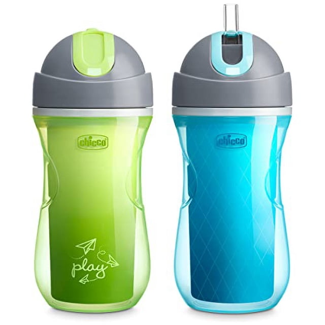 Vaso de Transición Aislado de Doble Pared de 9 oz de Chicco con Tapa Abatible Resistente a Mordeduras Chicco NA