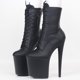 thumbnail image 2 of JIALUOWEI-Botas de plataforma de tacón alto extremo de 20CM, botines con cordones, Sexy, Pole Dancing, cremallera lateral, 5-12, 2 of 5