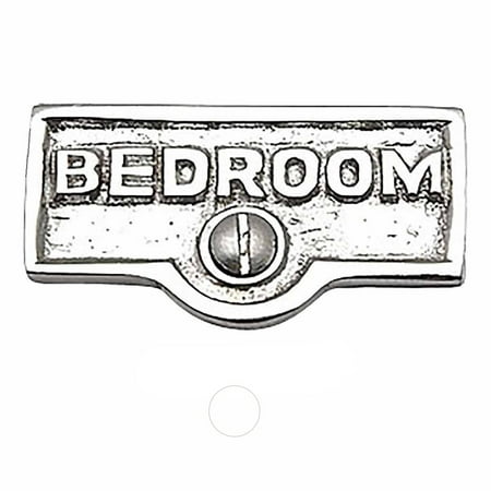 

25 Switch Plate Tags BEDROOM Name Signs Labels Chrome Brass Traditional Engraved Wall Light Switch Cover Labels | Renovators Supply