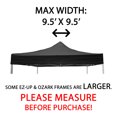 thumbnail image 4 of 10 x 10 Canopy Replacement Top Large Frame Pop Up Canopy Replacement Top 10x10 (Black), 4 of 4