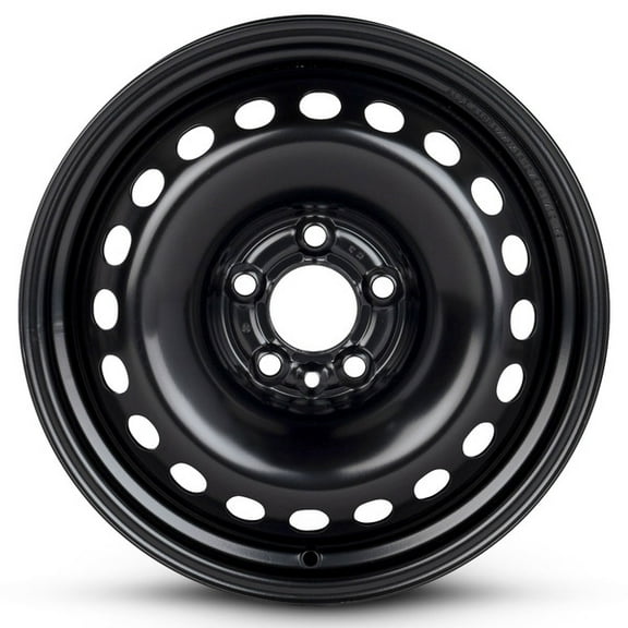 New OEM Replacement Wheel 16x7 in for 2013-2016 Dodge Dart Painted Black 16 inch Steel Rim