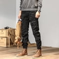thumbnail image 2 of CAAYU Joggers pantalones Cargo hombres Casual Y2k pantalones masculinos multibolsillos pantalones de chándal ropa de calle Techwear pista táctica pantalones grises hombres, 2 of 4