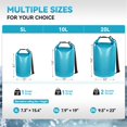 thumbnail image 3 of Mochila flotante impermeable Dry Bag MARCHWAY de 5 litros, azul, 3 of 7