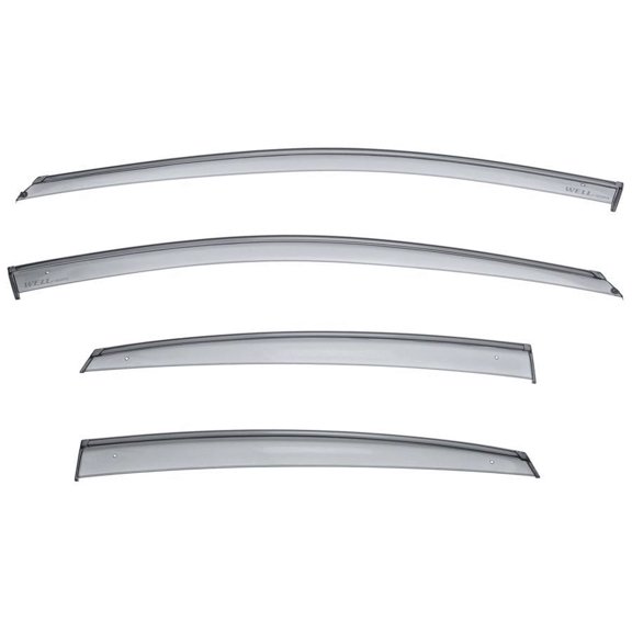 Wellvisors Side Window Visors Deflectors Rain Guards With Black Trim for 2013-2016 Dodge Dart 3-847DG003