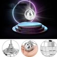 thumbnail image 3 of Silver Disco Reflective Mirror Xmas Balls Easy To Hang For Christmas, Wedding, Party Decoration, 3 of 4