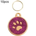 thumbnail image 2 of 10Pcs Pet Dog Cat ID Tag  Claw Engraved Collar Pendant Key Holder Bag Decor, 2 of 10