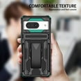 thumbnail image 6 of for Google Pixel 6 Pro Case - Heavy Duty Phone Holster with Belt Clip | with Kickstand | Shockproof, Dual Layer Protective | Drop Protection Hybrid Case for Google Pixel 6 Pro | Darkgreen, 6 of 15