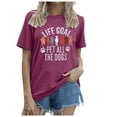 thumbnail image 1 of TINZ T-Shirt Décontracté pour Femmes à Imprimé, Manches Courtes, Col Rond, T-Shirt Graphique pour Usage Quotidien, Très Grande Taille, T-Shirts pour Femmes, T-Shirts pour Femmes, 1 of 4