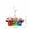 Mascot 2, variant on 2pcs Cute Cartoon Animal Keychains Set, Soft Rubber Key Rings for Backpack, Keys, and Bags – Fun Sports Mascot Souvenirs for Fans