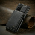 thumbnail image 3 of CaseMe Back case Card Slot Retro Matte Synthetic Leather Wallet Zipper Stand Cover for Samsung Galaxy S20 FE (Black), 3 of 8