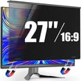 thumbnail image 1 of Magnetic Privacy Screen for Frameless Computer Monitor 27 Inch 16:9 Aspect Ratio,Hanging Blue Light Screen Protector Eye Protection Anti-Spy Shield,, 1 of 7