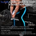 thumbnail image 5 of Yes4All Combo T-Bar Row Insert Landmine & Assis Double D Poignée pour Fixation de Câble - Double D Poignée de Ligne (Chrome), 5 of 5